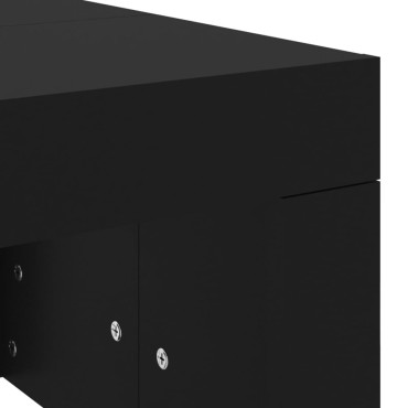 vidaXL Τραπεζάκι Σαλονιού Μαύρο 102x50x36cm Επεξεργασμένο Ξύλο 1 τεμ.