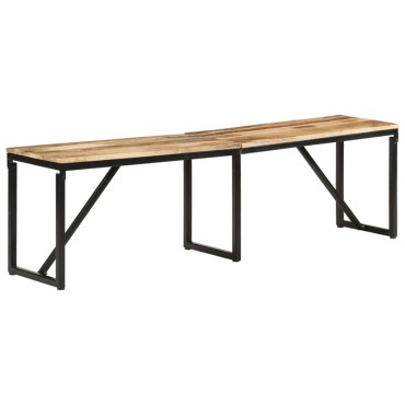 vidaXL Πάγκος 160x35x46cm από Μασίφ Ξύλο Μάνγκο 1 τεμ.