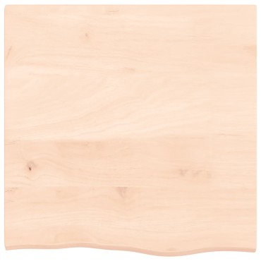 vidaXL Ράφι Τοίχου 60x60x2cm από Ακατέργαστο Μασίφ Ξύλο Δρυός 1 τεμ.