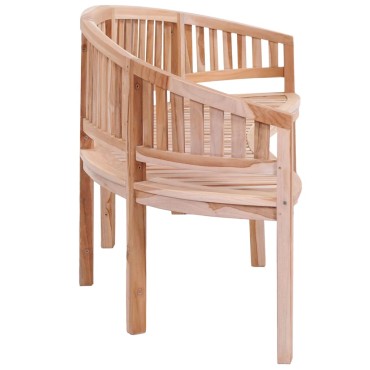 vidaXL Παγκάκι με Καμπυλωτή Πλάτη από Μασίφ Ξύλο Teak 200x51x86cm 1 τεμ.
