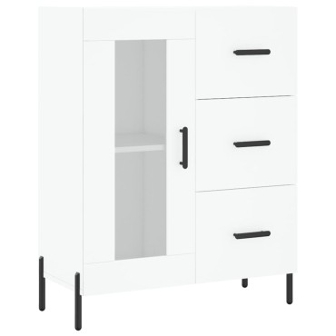 vidaXL Ντουλάπι Λευκό 69,5x34x90cm από Επεξεργασμένο Ξύλο 1 τεμ.