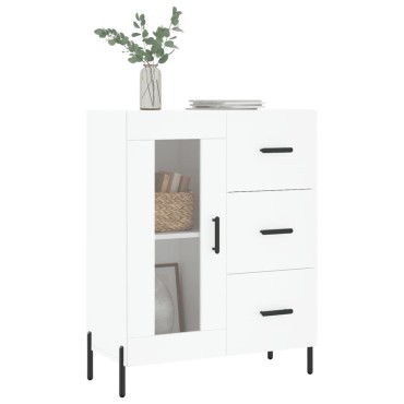vidaXL Ντουλάπι Λευκό 69,5x34x90cm από Επεξεργασμένο Ξύλο 1 τεμ.