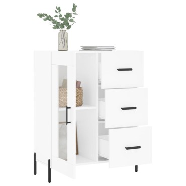 vidaXL Ντουλάπι Λευκό 69,5x34x90cm από Επεξεργασμένο Ξύλο 1 τεμ.