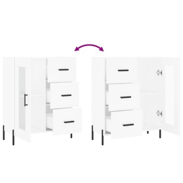 vidaXL Ντουλάπι Λευκό 69,5x34x90cm από Επεξεργασμένο Ξύλο 1 τεμ.
