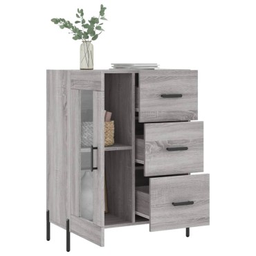 vidaXL Ντουλάπι Γκρι Sonoma 69,5x34x90cm από Επεξεργασμένο Ξύλο 1 τεμ.
