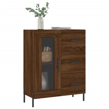 vidaXL Ντουλάπι Καφέ Δρυς 69,5x34x90cm Επεξεργασμένο Ξύλο 1 τεμ.