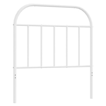 vidaXL Κεφαλάρι Λευκό Μεταλλικό 95x3x100cm 1 τεμ.