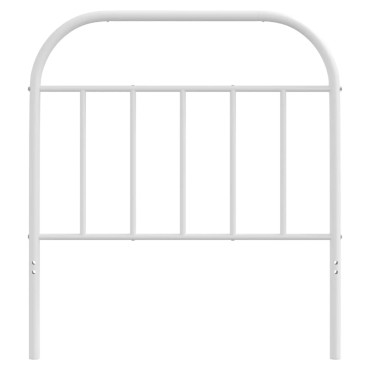 vidaXL Κεφαλάρι Λευκό Μεταλλικό 95x3x100cm 1 τεμ.