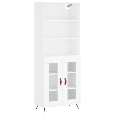 vidaXL Ντουλάπι Λευκό 69,5x34x180cm από Επεξεργασμένο Ξύλο 1 τεμ.