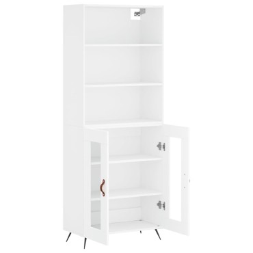 vidaXL Ντουλάπι Λευκό 69,5x34x180cm από Επεξεργασμένο Ξύλο 1 τεμ.