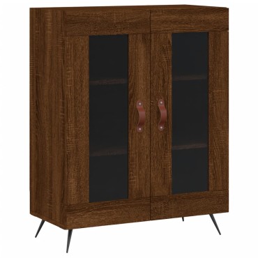 vidaXL Ντουλάπι Καφέ Δρυς 69,5x34x180cm από Επεξεργασμένο Ξύλο 1 τεμ.
