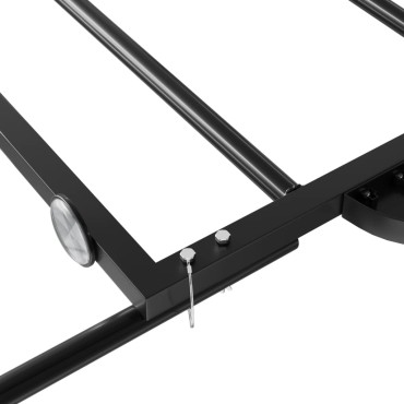 vidaXL Τρέιλερ Ποδηλάτου Μαύρο 126 x 63 x 34 εκ. από Σίδερο