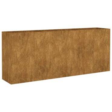 vidaXL Ζαρντινιέρα 200 x 40 x 80 εκ. από Ατσάλι Σκληρυθέν στον Αέρα