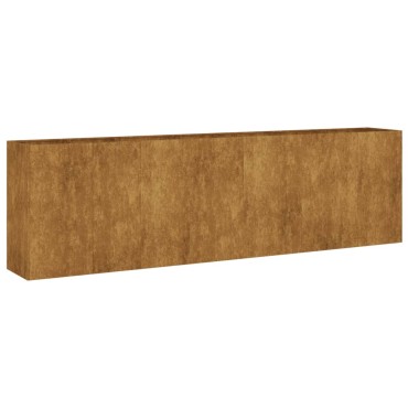 vidaXL Ζαρντινιέρα 280 x 40 x 80 εκ. από Ατσάλι Σκληρυθέν στον Αέρα