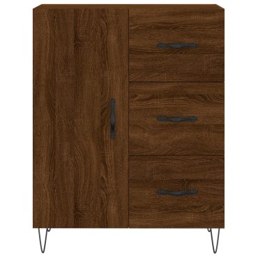 vidaXL Ντουλάπι Καφέ Δρυς 69,5x34x180cm από Επεξεργασμένο Ξύλο 1 τεμ.