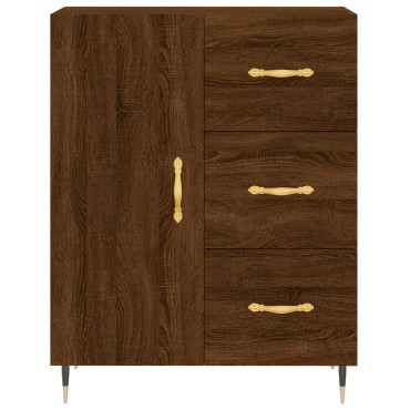 vidaXL Ντουλάπι Καφέ Δρυς 69,5x34x180cm από Επεξεργασμένο Ξύλο 1 τεμ.