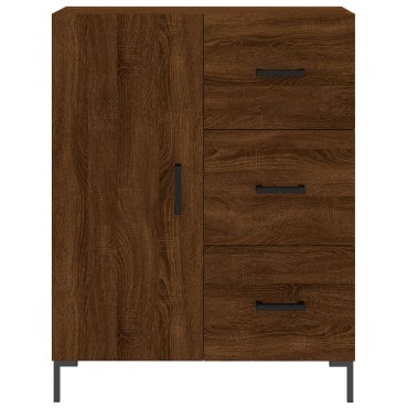 vidaXL Ντουλάπι Καφέ Δρυς 69,5x34x180cm από Επεξεργασμένο Ξύλο 1 τεμ.
