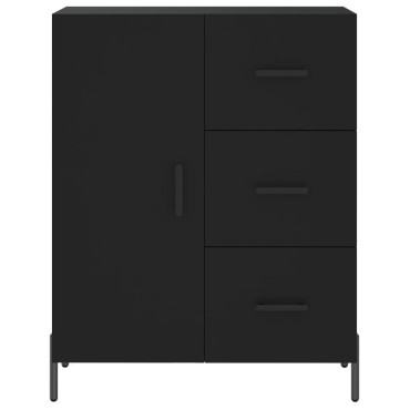 vidaXL Ντουλάπι Μαύρο 69,5x34x180cm από Επεξεργασμένο Ξύλο 1 τεμ.