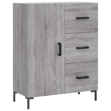 vidaXL Ντουλάπι Γκρι Sonoma 69,5x34x180cm Επεξεργασμένο Ξύλο 1 τεμ.