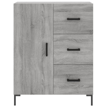 vidaXL Ντουλάπι Γκρι Sonoma 69,5x34x180cm Επεξεργασμένο Ξύλο 1 τεμ.