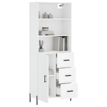 vidaXL Ντουλάπι Λευκό 69,5x34x180cm από Επεξεργασμένο Ξύλο 1 τεμ.
