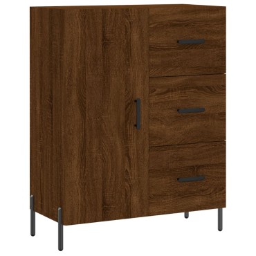 vidaXL Ντουλάπι Καφέ Δρυς 69,5x34x180cm από Επεξεργασμένο Ξύλο 1 τεμ.