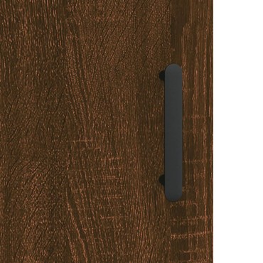 vidaXL Ντουλάπι Καφέ Δρυς 69,5x34x180cm από Επεξεργασμένο Ξύλο 1 τεμ.