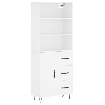 vidaXL Ντουλάπι Λευκό 69,5x34x180cm από Επεξεργασμένο Ξύλο 1 τεμ.