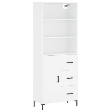 vidaXL Ντουλάπι Λευκό 69,5x34x180cm από Επεξεργασμένο Ξύλο 1 τεμ.