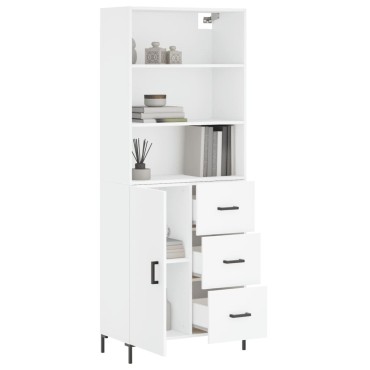 vidaXL Ντουλάπι Λευκό 69,5x34x180cm από Επεξεργασμένο Ξύλο 1 τεμ.