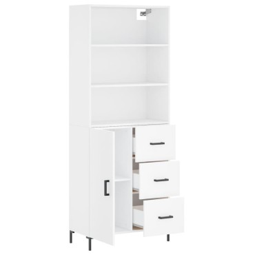 vidaXL Ντουλάπι Λευκό 69,5x34x180cm από Επεξεργασμένο Ξύλο 1 τεμ.
