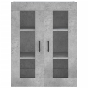 vidaXL Ντουλάπι Γκρι Σκυροδέματος 69,5x34x180cm Επεξεργασμένο Ξύλο 1 τεμ.