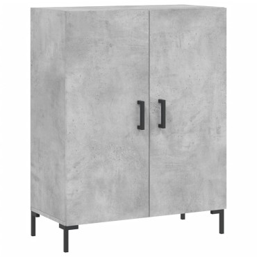 vidaXL Ντουλάπι Γκρι Σκυροδέματος 69,5x34x180cm Επεξεργασμένο Ξύλο 1 τεμ.