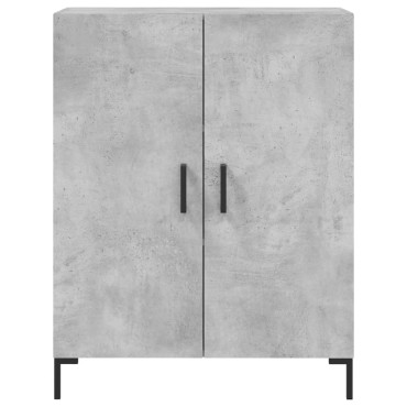 vidaXL Ντουλάπι Γκρι Σκυροδέματος 69,5x34x180cm Επεξεργασμένο Ξύλο 1 τεμ.