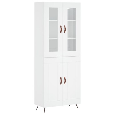 vidaXL Ντουλάπι Λευκό 69,5x34x180cm από Επεξεργασμένο Ξύλο 1 τεμ.