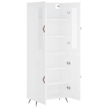 vidaXL Ντουλάπι Λευκό 69,5x34x180cm από Επεξεργασμένο Ξύλο 1 τεμ.