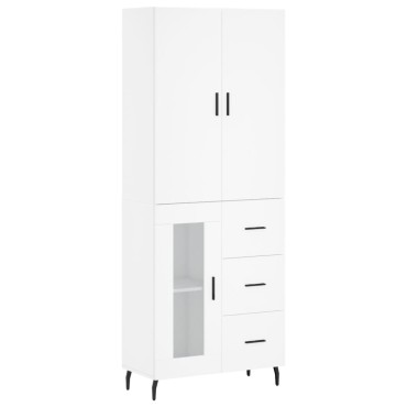 vidaXL Ντουλάπι Λευκό 69,5x34x180cm από Επεξεργασμένο Ξύλο 1 τεμ.
