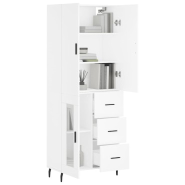 vidaXL Ντουλάπι Λευκό 69,5x34x180cm από Επεξεργασμένο Ξύλο 1 τεμ.
