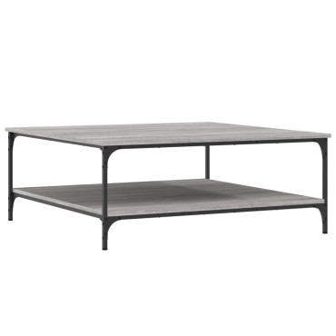 vidaXL Τραπεζάκι Σαλονιού Γκρι Sonoma 100x100x40cm Επεξεργασμένο Ξύλο 1 τεμ.