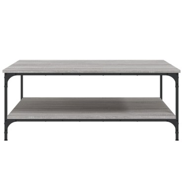 vidaXL Τραπεζάκι Σαλονιού Γκρι Sonoma 100x100x40cm Επεξεργασμένο Ξύλο 1 τεμ.