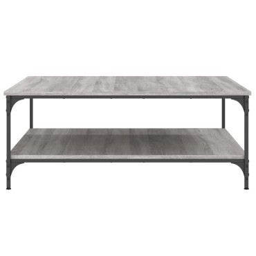 vidaXL Τραπεζάκι Σαλονιού Γκρι Sonoma 100x100x40cm Επεξεργασμένο Ξύλο 1 τεμ.