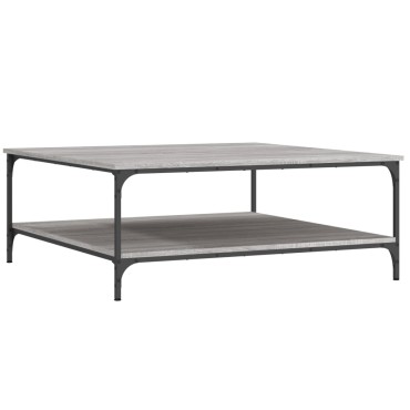 vidaXL Τραπεζάκι Σαλονιού Γκρι Sonoma 100x100x40cm Επεξεργασμένο Ξύλο 1 τεμ.