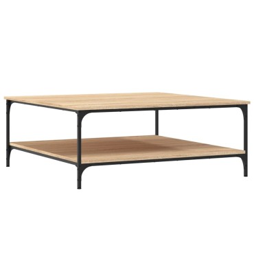 vidaXL Τραπεζάκι Σαλονιού Sonoma Δρυς 100x100x40cm Επεξεργασμένο Ξύλο 1 τεμ.