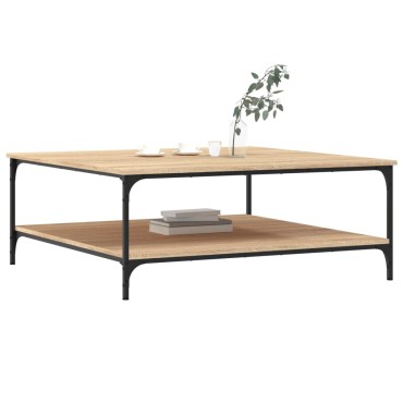 vidaXL Τραπεζάκι Σαλονιού Sonoma Δρυς 100x100x40cm Επεξεργασμένο Ξύλο 1 τεμ.