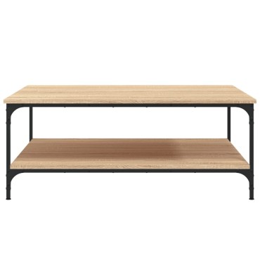 vidaXL Τραπεζάκι Σαλονιού Sonoma Δρυς 100x100x40cm Επεξεργασμένο Ξύλο 1 τεμ.