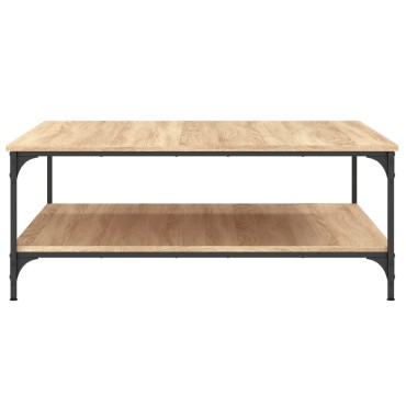 vidaXL Τραπεζάκι Σαλονιού Sonoma Δρυς 100x100x40cm Επεξεργασμένο Ξύλο 1 τεμ.