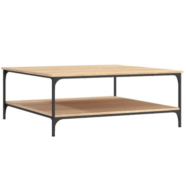 vidaXL Τραπεζάκι Σαλονιού Sonoma Δρυς 100x100x40cm Επεξεργασμένο Ξύλο 1 τεμ.