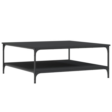 vidaXL Τραπεζάκι Σαλονιού Μαύρο 100x100x40cm από Επεξεργασμένο Ξύλο 1 τεμ.