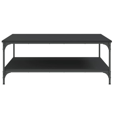 vidaXL Τραπεζάκι Σαλονιού Μαύρο 100x100x40cm από Επεξεργασμένο Ξύλο 1 τεμ.