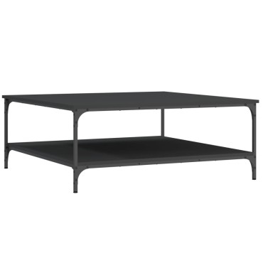 vidaXL Τραπεζάκι Σαλονιού Μαύρο 100x100x40cm από Επεξεργασμένο Ξύλο 1 τεμ.